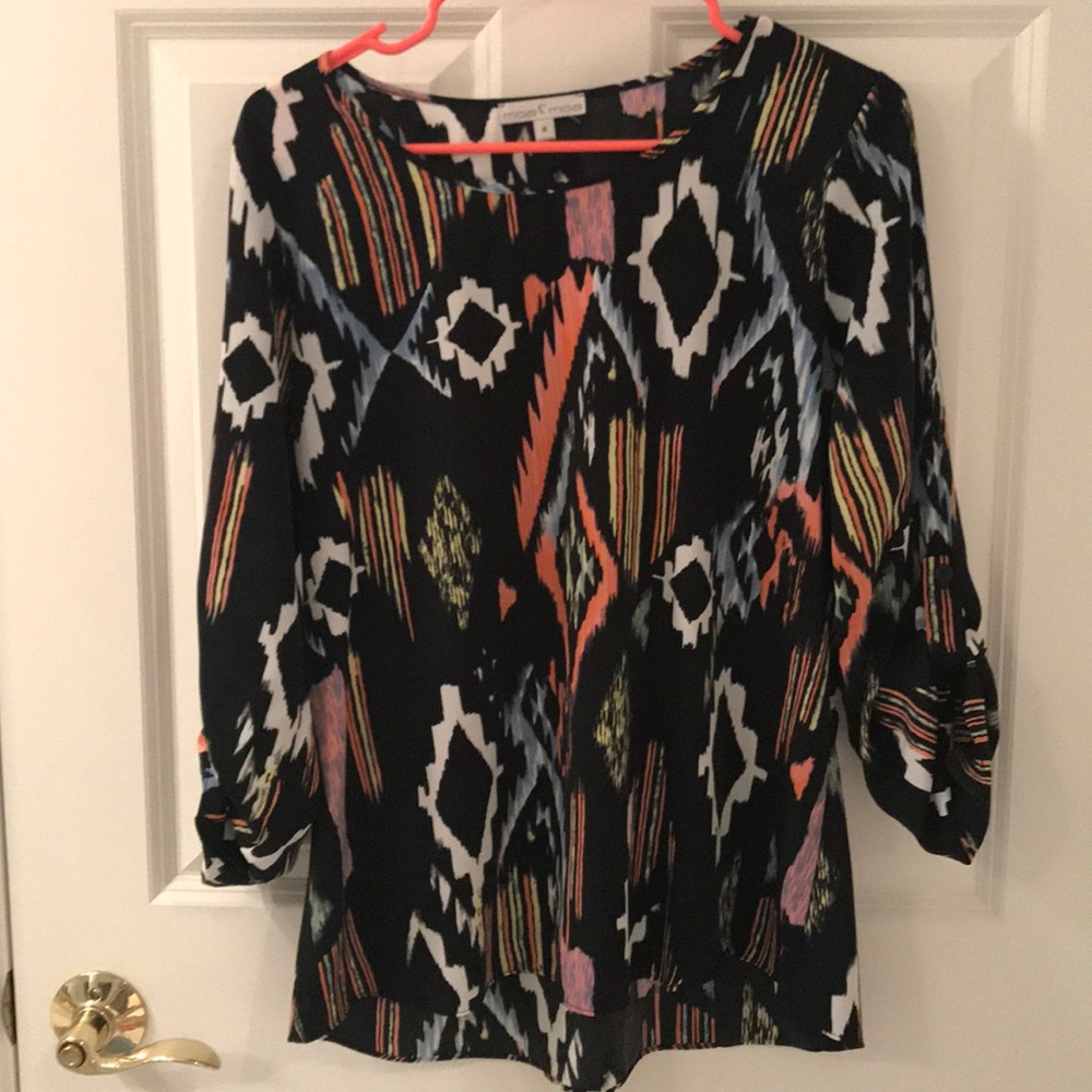 Colorful Patterned Blouse